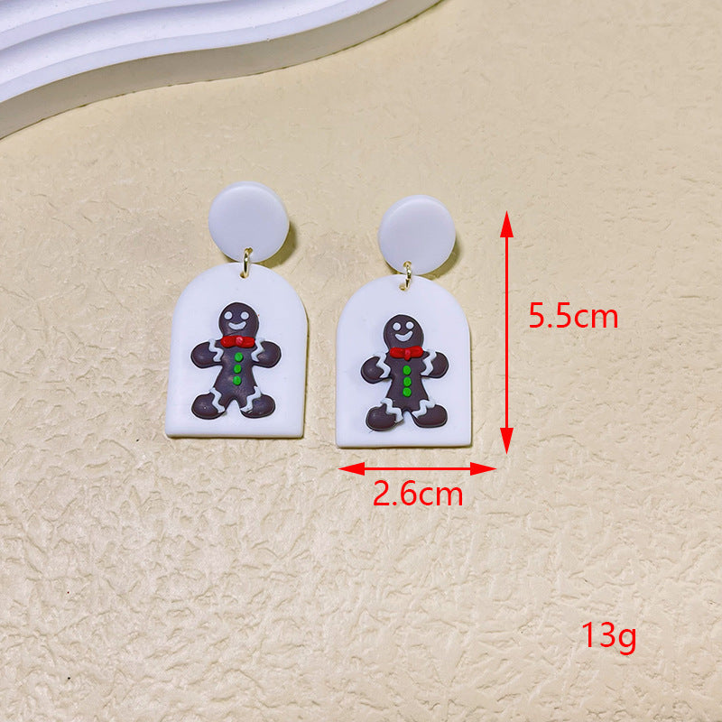 1 Pair Modern Style Cartoon Handmade Soft Clay Drop Earrings