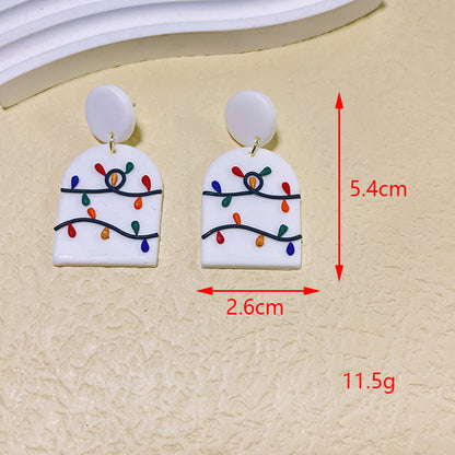 1 Pair Modern Style Cartoon Handmade Soft Clay Drop Earrings