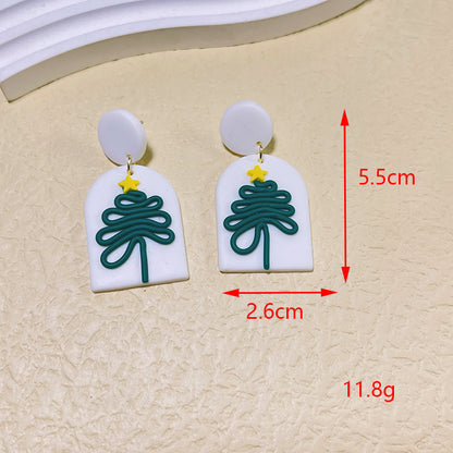 1 Pair Modern Style Cartoon Handmade Soft Clay Drop Earrings