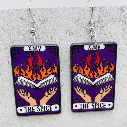 1 Pair Streetwear Halloween Pattern Arylic Drop Earrings