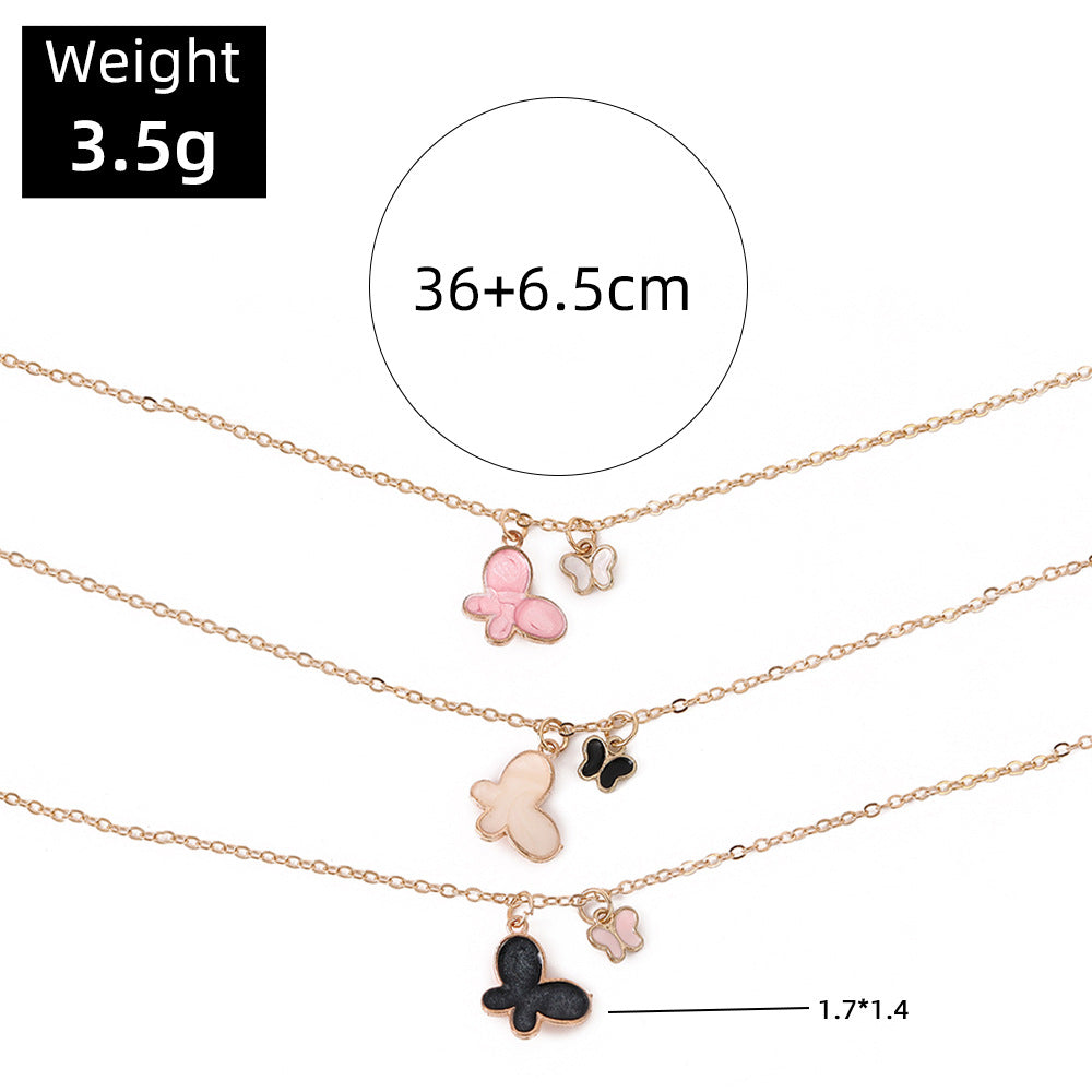 Cute Butterfly Alloy Kid's Necklace