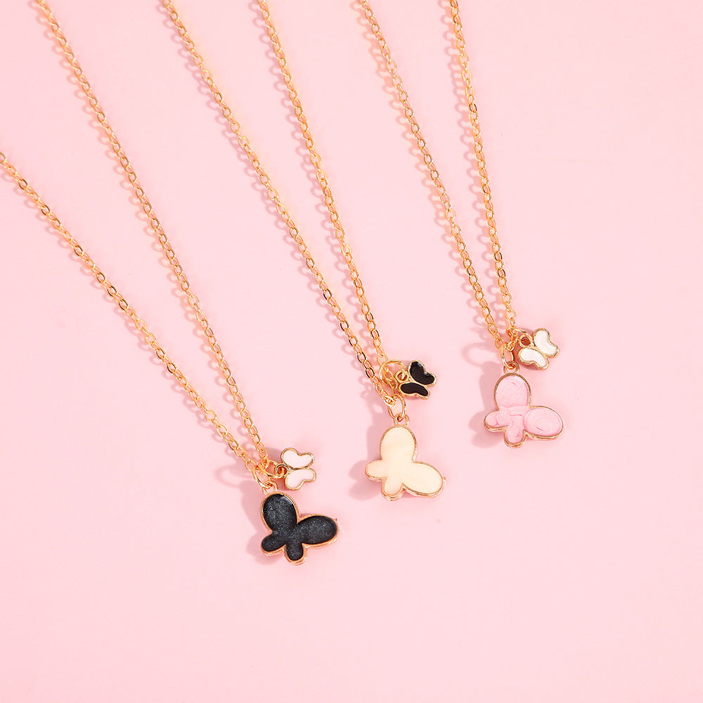 Cute Butterfly Alloy Kid's Necklace