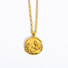 Retro Constellation Stainless Steel Plating 18k Gold Plated Pendant Necklace