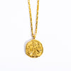 Retro Constellation Stainless Steel Plating 18k Gold Plated Pendant Necklace