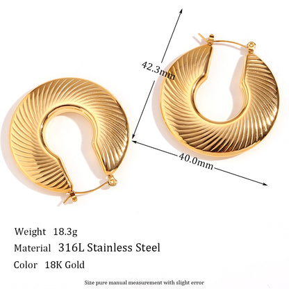 1 Pair Simple Style Classic Style Solid Color Plating Stainless Steel Rhinestones 18k Gold Plated Ear Studs