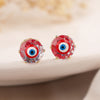 1 Pair Elegant Simple Style Commute Devil's Eye Enamel Plating Inlay Copper Zircon 18k Gold Plated Ear Studs