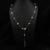 Retro Bow Knot Freshwater Pearl Copper Plating Gold Plated Necklace