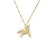 Ig Style Simple Style Woodpecker Bird Stainless Steel Copper Gold Plated Zircon Pendant Necklace In Bulk