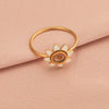 Ig Style Flower Stainless Steel Gold Plated Silver Plated Rings