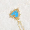 Lady Classic Style Streetwear Heart Shape Copper Enamel Plating 14k Gold Plated Pendant Necklace