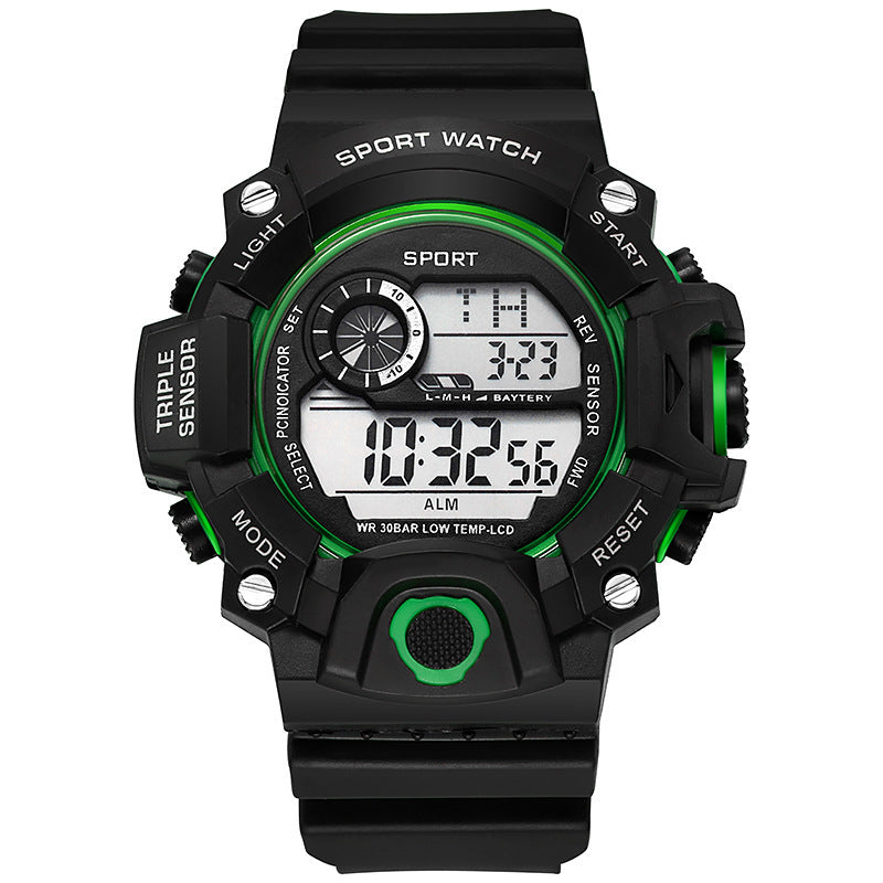 Sports Solid Color Electronic Men'S Watches