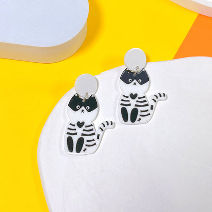 1 Pair Hip-hop Streetwear Halloween Pattern Arylic Drop Earrings