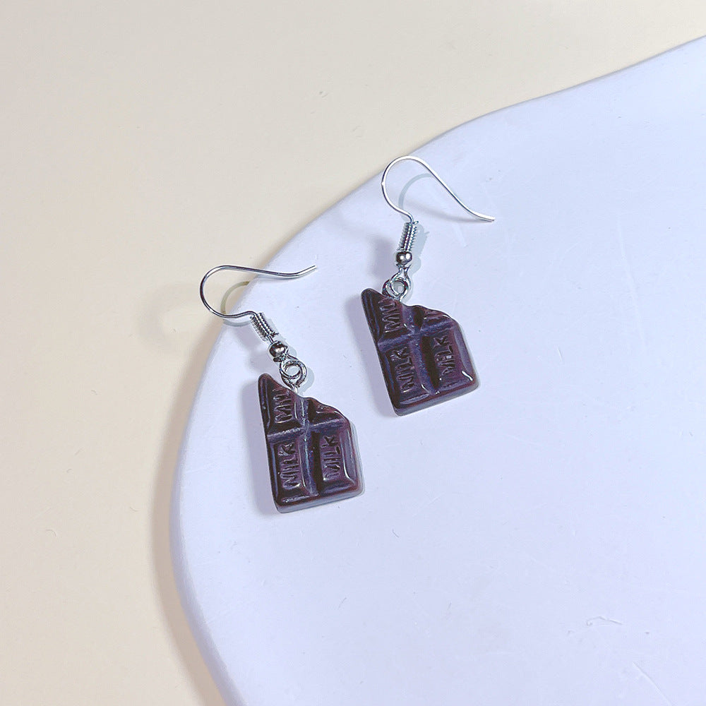 1 Pair Cute Food Resin Drop Earrings