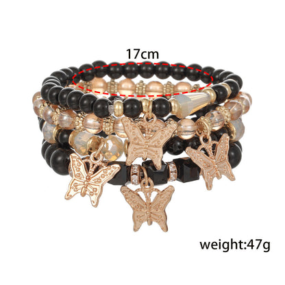 Bohemian Butterfly Artificial Crystal Beaded Women's Bracelets