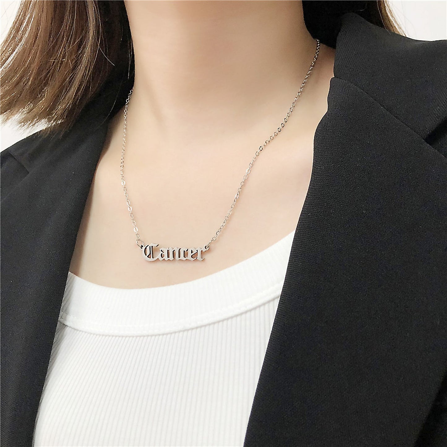 Simple Style Streetwear Geometric Constellation Stainless Steel Plating Inlay Zircon 18k Gold Plated Pendant Necklace