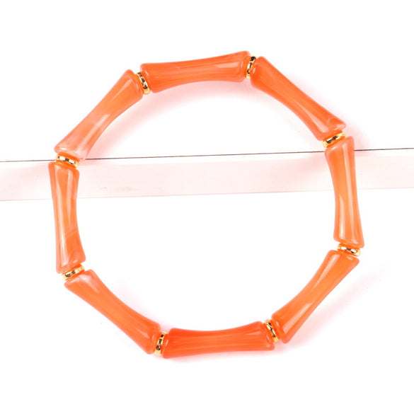 Modern Style Solid Color Arylic Unisex Bangle