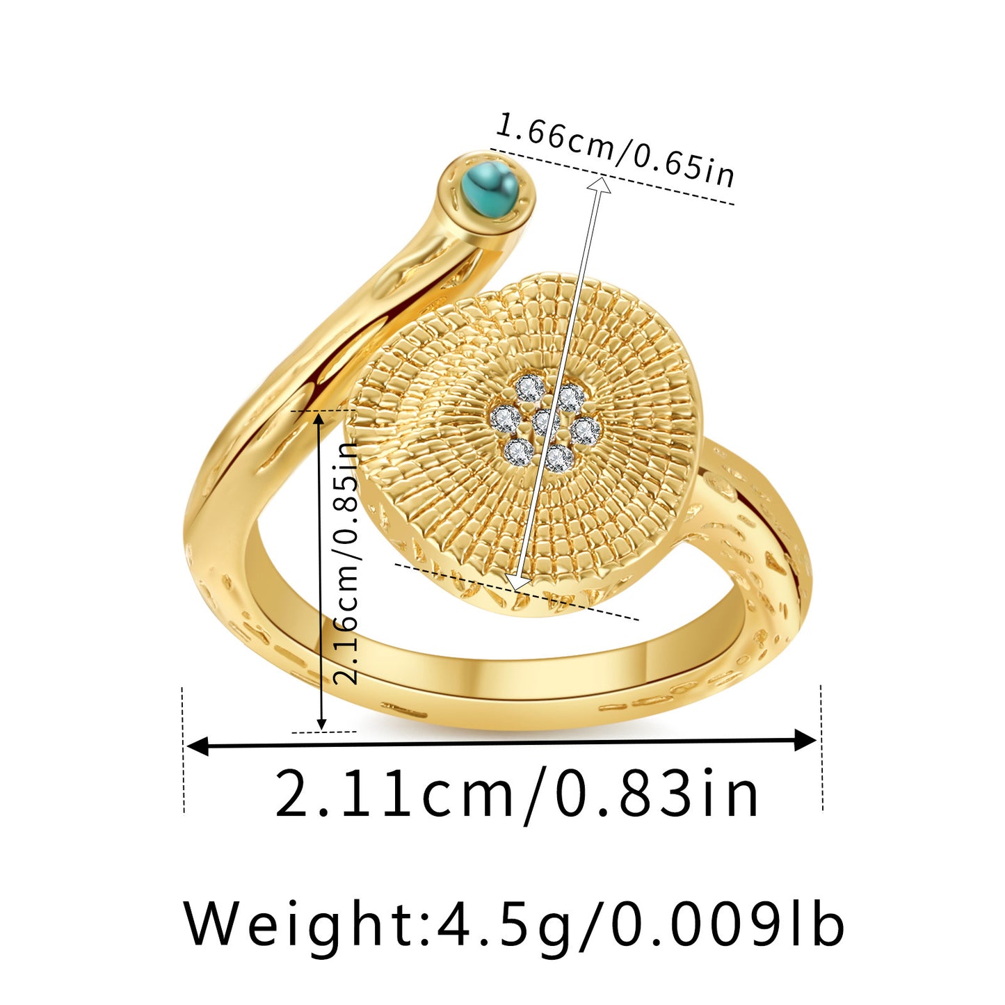 Streetwear Heart Shape Flower Copper Inlay Zircon Open Rings