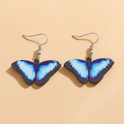 1 Pair Simple Style Classic Style Butterfly Arylic Dangling Earrings