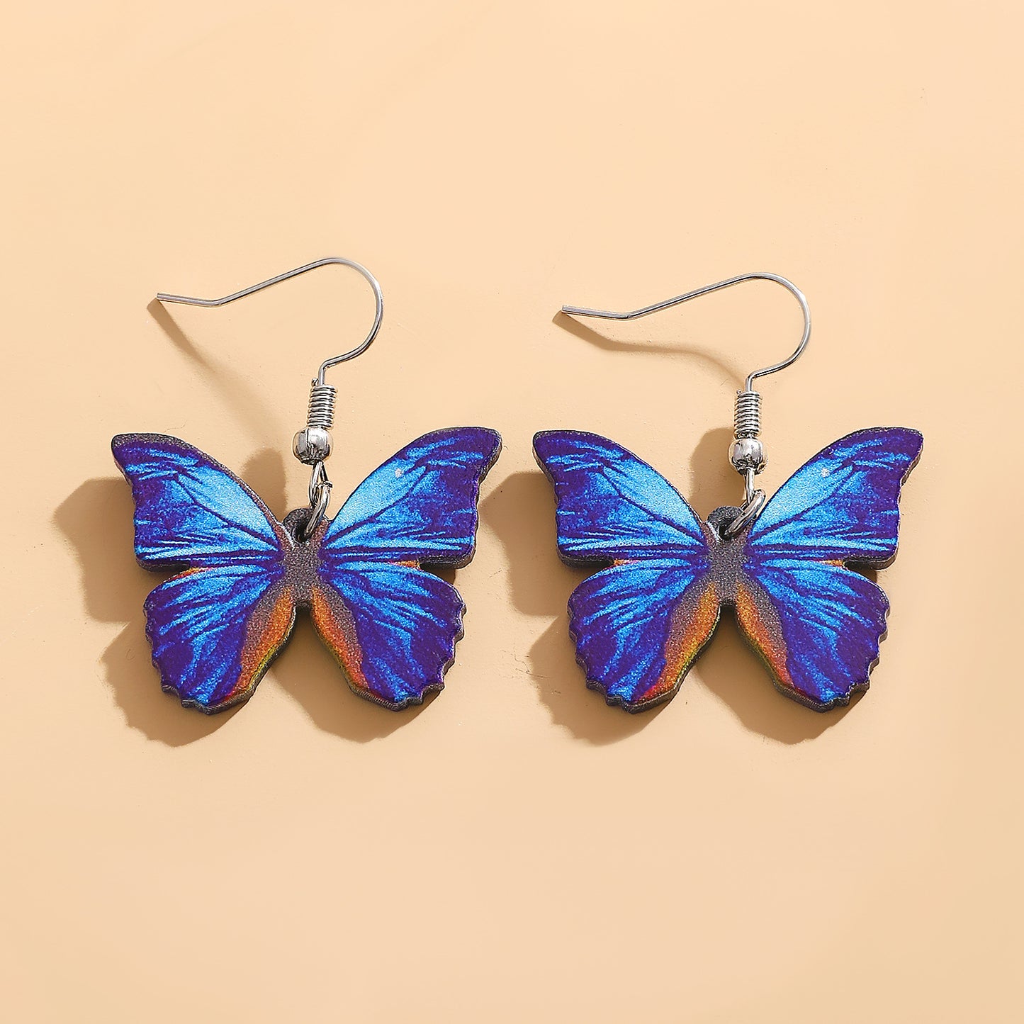 1 Pair Simple Style Classic Style Butterfly Arylic Dangling Earrings