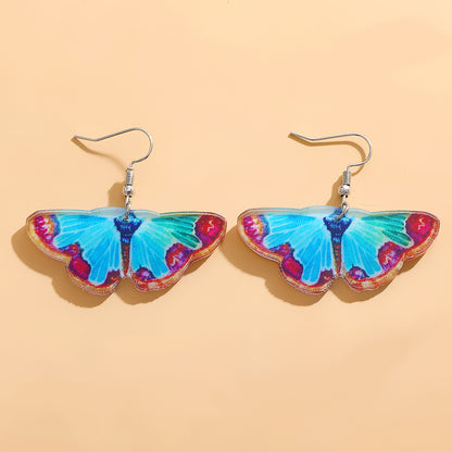 1 Pair Simple Style Classic Style Butterfly Arylic Dangling Earrings