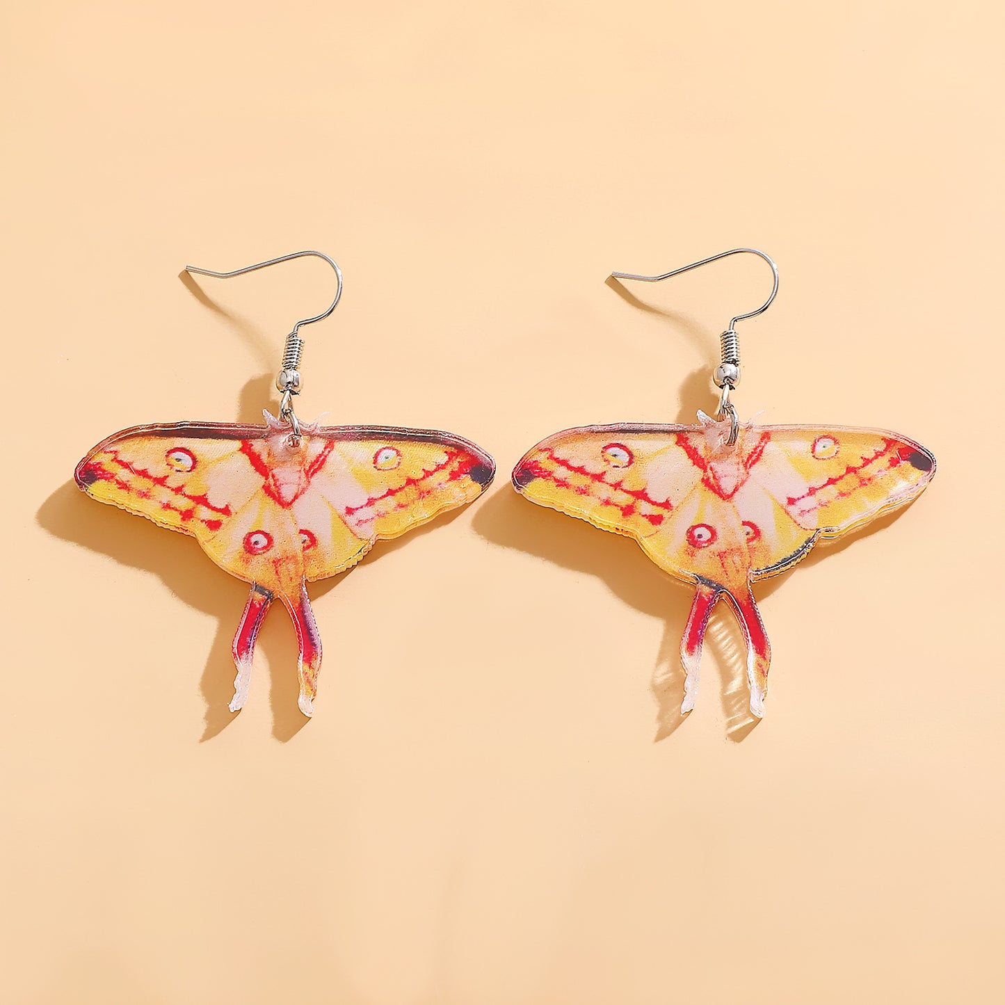 1 Pair Simple Style Classic Style Butterfly Arylic Dangling Earrings