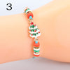 Modern Style Santa Claus Alloy Enamel Women's Bracelets Necklace