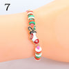 Modern Style Santa Claus Alloy Enamel Women's Bracelets Necklace