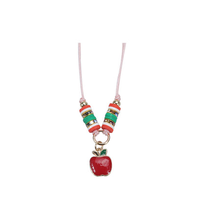 Modern Style Santa Claus Alloy Enamel Women's Bracelets Necklace