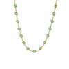 Hawaiian Bohemian Chrysanthemum Stainless Steel Enamel Plating Necklace
