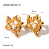 1 Pair Ig Style Irregular Heart Shape Plating Inlay Stainless Steel Artificial Pearls 18k Gold Plated Ear Studs