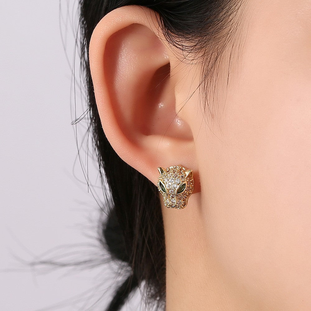 1 Pair Elegant Lady Star Heart Shape Butterfly Plating Inlay Copper Artificial Diamond Ear Studs