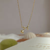 Elegant Retro Sweet Rose Sterling Silver Inlay Zircon Gold Plated Pendant Necklace