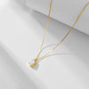 Simple Style Water Droplets Sterling Silver Plating Inlay Zircon 14k Gold Plated Rhodium Plated Pendant Necklace