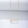 Ig Style Letter Sterling Silver Plating 14k Gold Plated Rhodium Plated Pendant Necklace