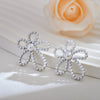 1 Pair Lady Korean Style Flower Inlay Stainless Steel Pearl Ear Studs