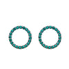 1 Pair Simple Style Round Plating Inlay Copper Zircon Ear Studs