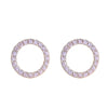 1 Pair Simple Style Round Plating Inlay Copper Zircon Ear Studs