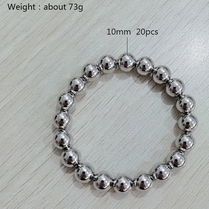 Simple Style Geometric Titanium Steel Bracelets Plating Stainless Steel Bracelets