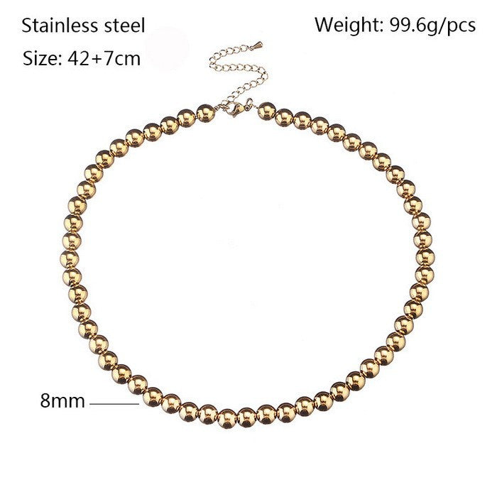 Simple Style Geometric Titanium Steel Bracelets Plating Stainless Steel Bracelets