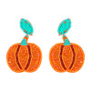 1 Pair Exaggerated Funny Novelty Pumpkin Alloy Drop Earrings