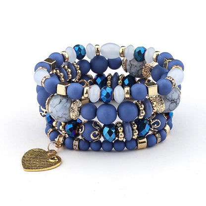 Bohemian Heart Shape Alloy Wholesale Bracelets