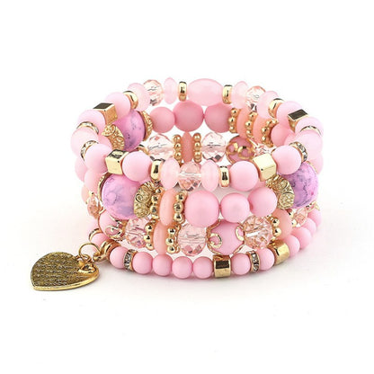 Bohemian Heart Shape Alloy Wholesale Bracelets