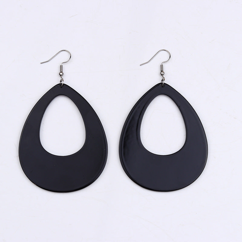 Simple Style Heart Shape Rectangle Arylic Women's Drop Earrings