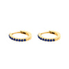 1 Pair Simple Style Round Plating Inlay Stainless Steel Rhinestones 14k Gold Plated Earrings