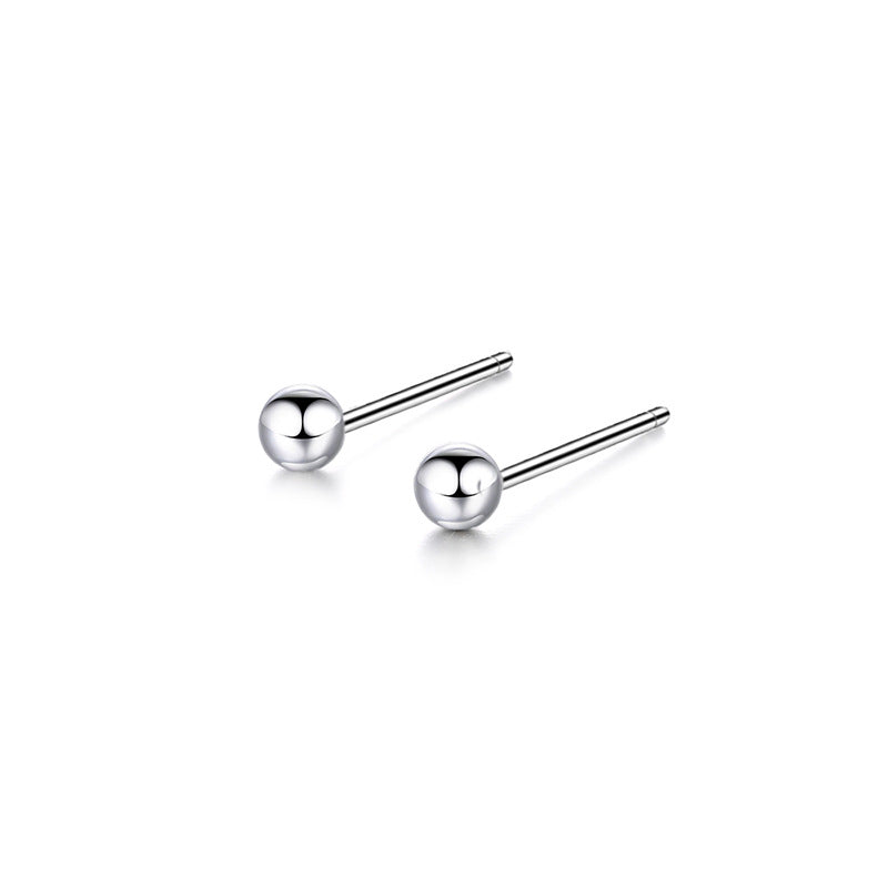 Stainless Steel Earrings Fashion Round Bead Earrings Simple Peas Earrings Wholesale Gooddiy