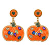 1 Pair Exaggerated Funny Novelty Pumpkin Alloy Drop Earrings