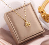 Simple Style Cartoon Character Heart Shape Bow Knot Copper Inlay Zircon Pendant Necklace