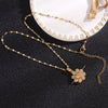 Simple Style Cartoon Character Heart Shape Bow Knot Copper Inlay Zircon Pendant Necklace