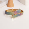 Ig Style Simple Style Solid Color Wings Alloy Metal Inlay Rhinestones Women's Bangle