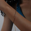 Wholesale Bohemian Colorful Titanium Steel Enamel Plating 18k Gold Plated Bracelets Necklace